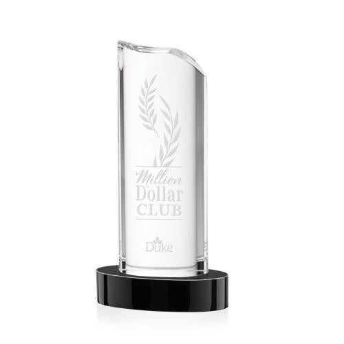 Corporate Awards - Crystal Awards - Kilburn Black Crystal Award