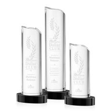 Kilburn Black Obelisk Crystal Award - Sales Awards