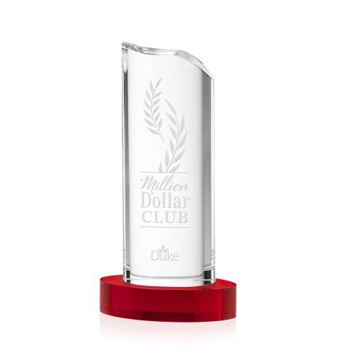 Corporate Awards - Crystal Awards - Kilburn Red Crystal Award