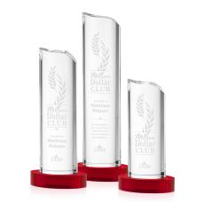 Kilburn Red Obelisk Crystal Award - Sales Awards