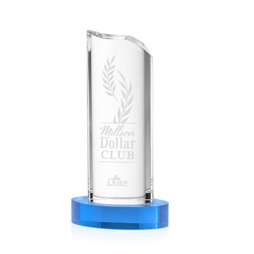 Corporate Awards - Crystal Awards - Kilburn Sky Blue Crystal Award