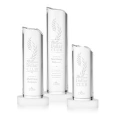Kilburn White Obelisk Crystal Award - Sales Awards