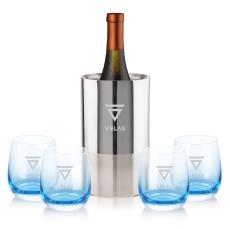 Catania Wine Cooler & Soudan Blue Stemless Wine - Newest Additions