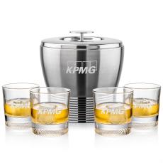 Genoa Ice Bucket & Baldwin On-the-Rocks - Corporate Recognition Gifts