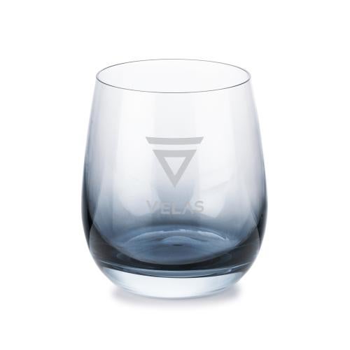 Corporate Recognition Gifts - Etched Barware - Wine Glasses - Soudan Smoke Stemless Wine - Deep Etch