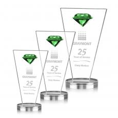 Employee Gifts - Jervis Gemstone Emerald Crystal Award