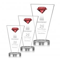 Employee Gifts - Jervis Gemstone Ruby Crystal Award