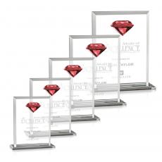 Employee Gifts - Sanford Gemstone Ruby Crystal Award