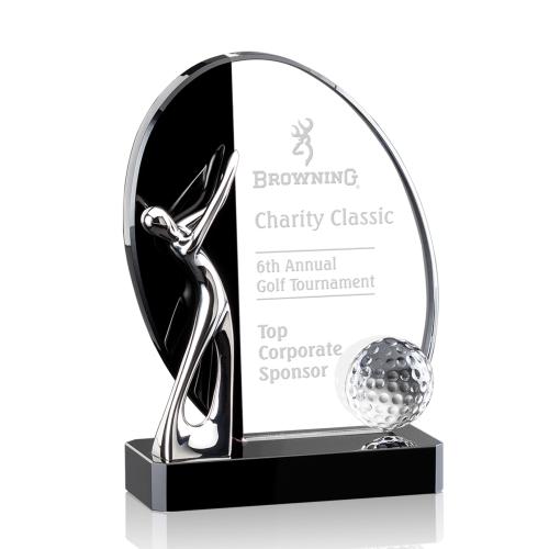 Corporate Awards - Sports Awards - Golf Awards - Wadsworth Golf Arch & Crescent Crystal Award