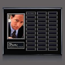 Photo (Vert) P/Plaque - Black/Silver - Employee of the Month Plaque