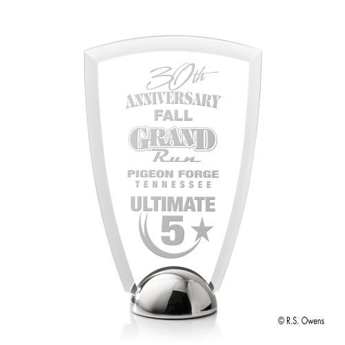 Corporate Awards - Budget Awards & Trophies - Arch Hemisphere Laser Engraved Acrylic Award