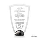 Arch Hemisphere Laser Engraved Acrylic Award