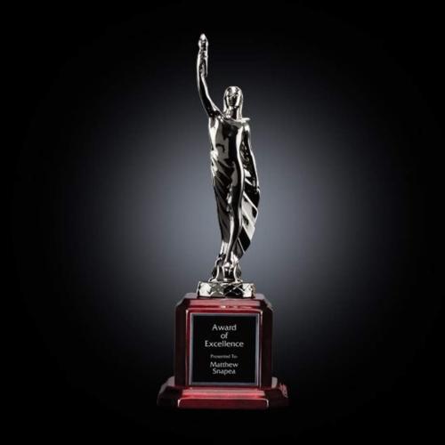 Corporate Awards - Eco Friendly Awards - Wood Awards - Supremacy People on Rosewood Metal Award