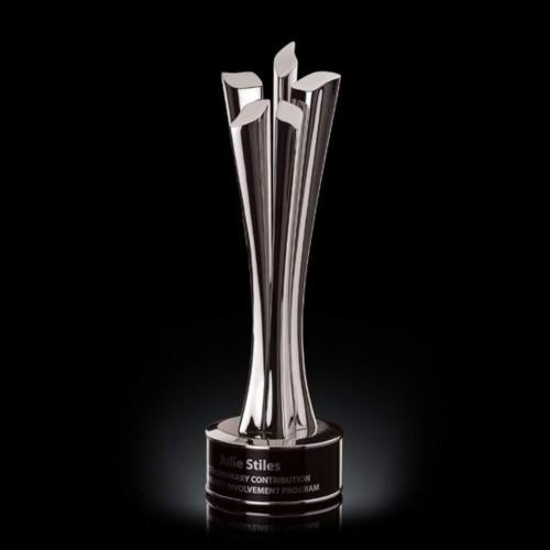 Corporate Awards - Crystal Awards - Crystal Flame Awards - Bastion Flame Metal Award