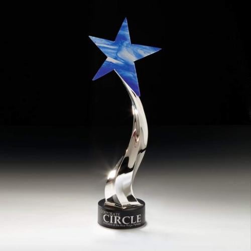 Corporate Awards - Modern Awards - Blazing Star Glass Award