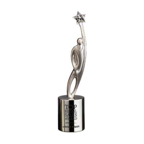 Corporate Awards - Modern Awards - Triumph Star on Cylinder Metal Award