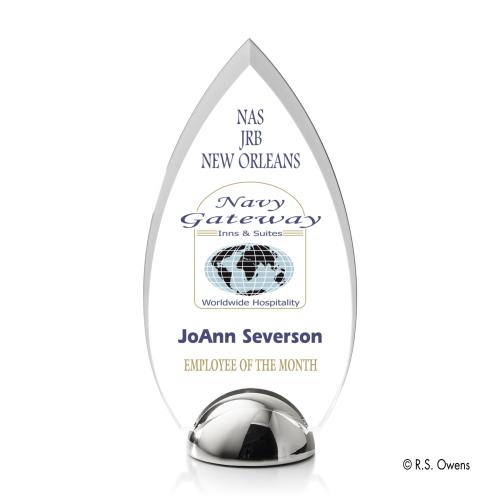 Corporate Awards - Budget Awards & Trophies - Contour Hemisphere Full Color Acrylic Award