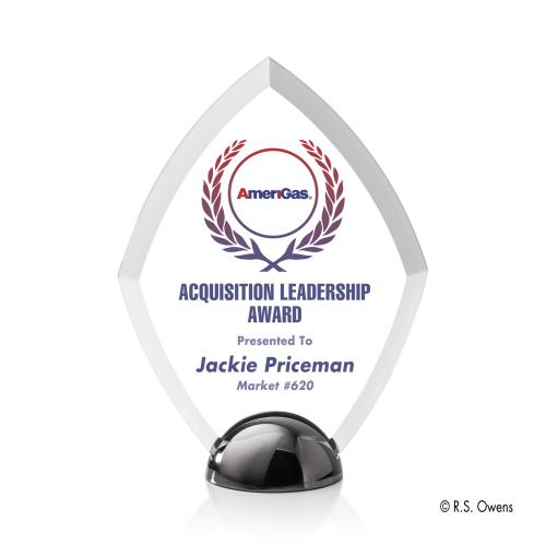 Corporate Awards - Budget Awards & Trophies - Diamond Hemisphere Full Color Acrylic Award