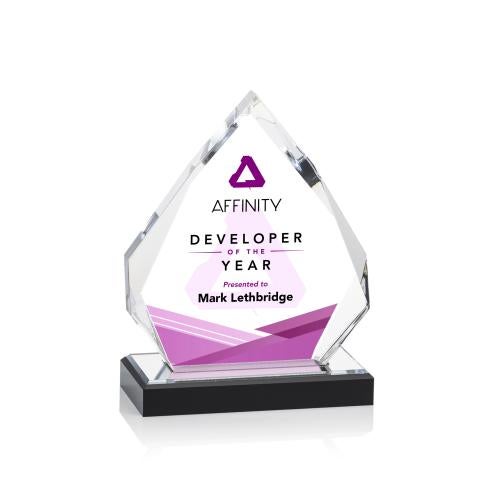 Corporate Awards - Budget Awards & Trophies - Beckenham Full Color Silver Peak Acrylic Award