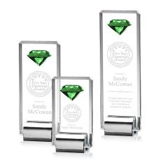Elmira Gemstone Emerald Crystal Award - Corporate Awards