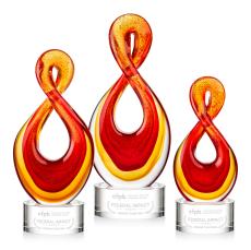 Clarion Abstract / Misc on Marvel Base Glass Award - Corporate Awards