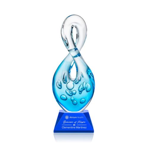 Corporate Awards - Glass Awards - Utopia Abstract / Misc on Sheffield Blue Glass Award