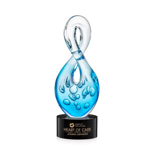 Corporate Awards - Glass Awards - Utopia Abstract / Misc on Marvel Black Glass Award