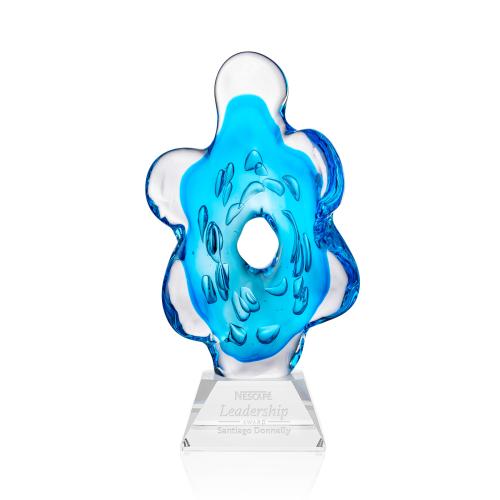 Corporate Awards - Glass Awards - Trillium Abstract / Misc on Sheffield Base Glass Award