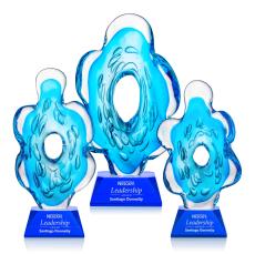 Trillium Abstract / Misc on Sheffield Blue Glass Award - Corporate Awards