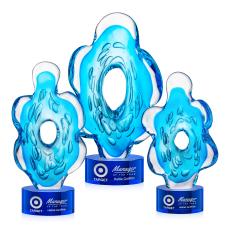 Trillium Abstract / Misc on Marvel Blue Glass Award - Corporate Awards