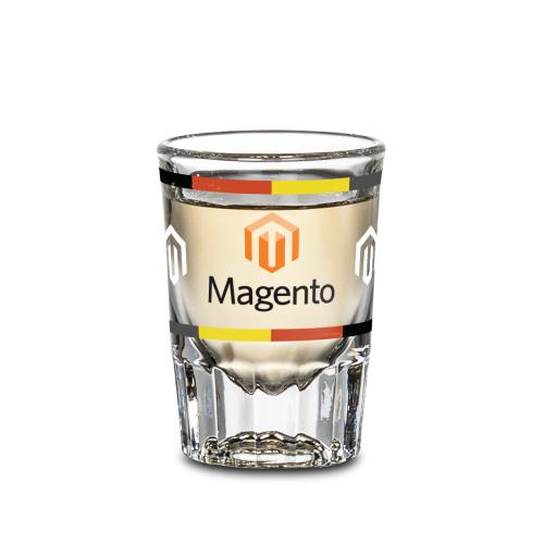 Corporate Recognition Gifts - Etched Barware - Seville Shot Glass - Full Color