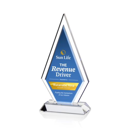 Corporate Awards - Crystal Awards - Beaumont Full Color Crystal Award
