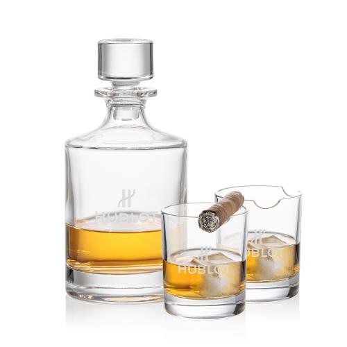 Corporate Recognition Gifts - Etched Barware - Veradero Decanter Set