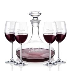 Elliston Decanter & Naples Wine Set - Etched Barware