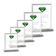 Sanford Gemstone Emerald Crystal Award - Diamond Awards