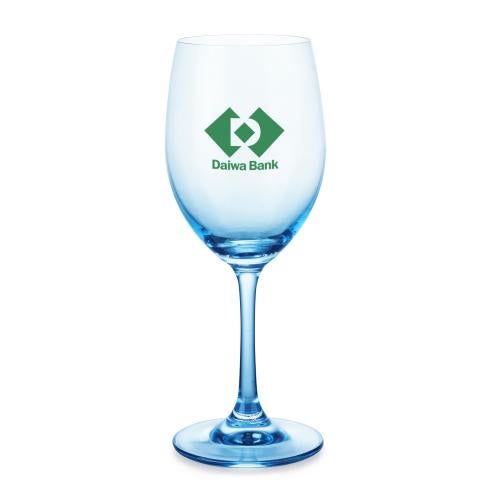 Corporate Recognition Gifts - Etched Barware - Wine Glasses - Soudan Wine Blue - Imprinted