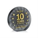 Apollo Black Circle Crystal Award