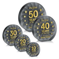 Apollo Black Circle Crystal Award - Newest Additions