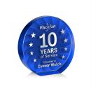 Apollo Blue Circle Crystal Award