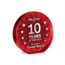 Apollo Red Circle Crystal Award