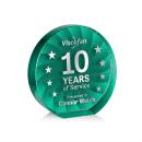 Apollo Teal Circle Crystal Award