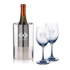 Catania Wine Cooler & Soudan Wine Smoke - Etched Barware