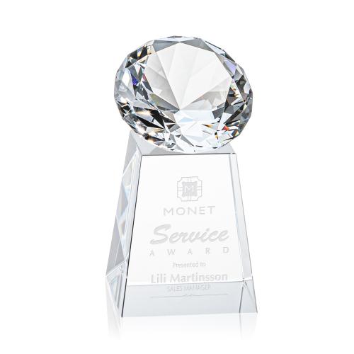 Corporate Awards - Award Shapes - Diamond Awards - Celestina Gemstone Diamond Crystal Award