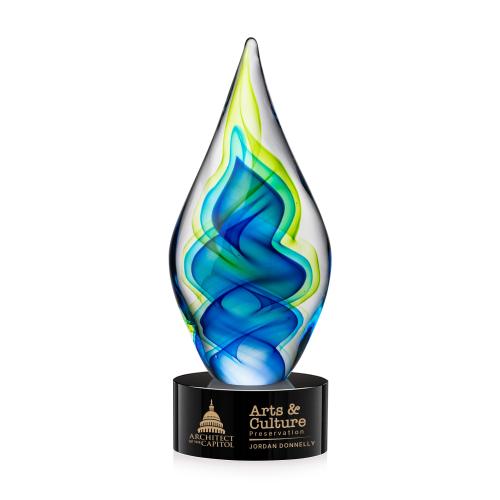 Corporate Awards - Glass Awards - Sunnidale Glass on Marvel Black Award
