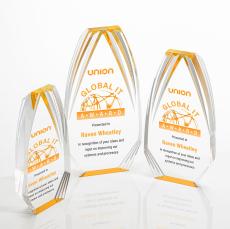 Lantana Full Color Gold Acrylic Award - Quick Trophies and Rush Awards