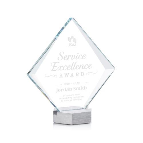Corporate Awards - Crystal Awards - Bryce Metal Award