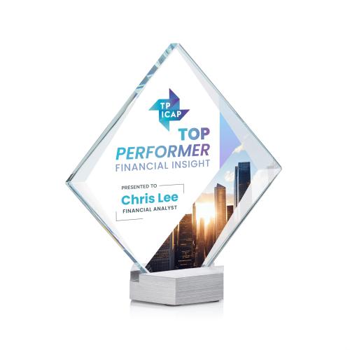 Corporate Awards - Crystal Awards - Bryce Full Color Crystal Award