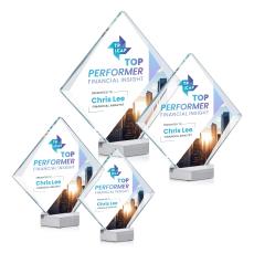 Bryce Full Color Crystal Award - Metal Awards