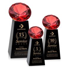 Novita Black/Ruby Crystal Award - Award Shapes