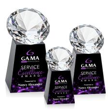 Celestina Full Color Black/Diamond Crystal Award - Award Shapes